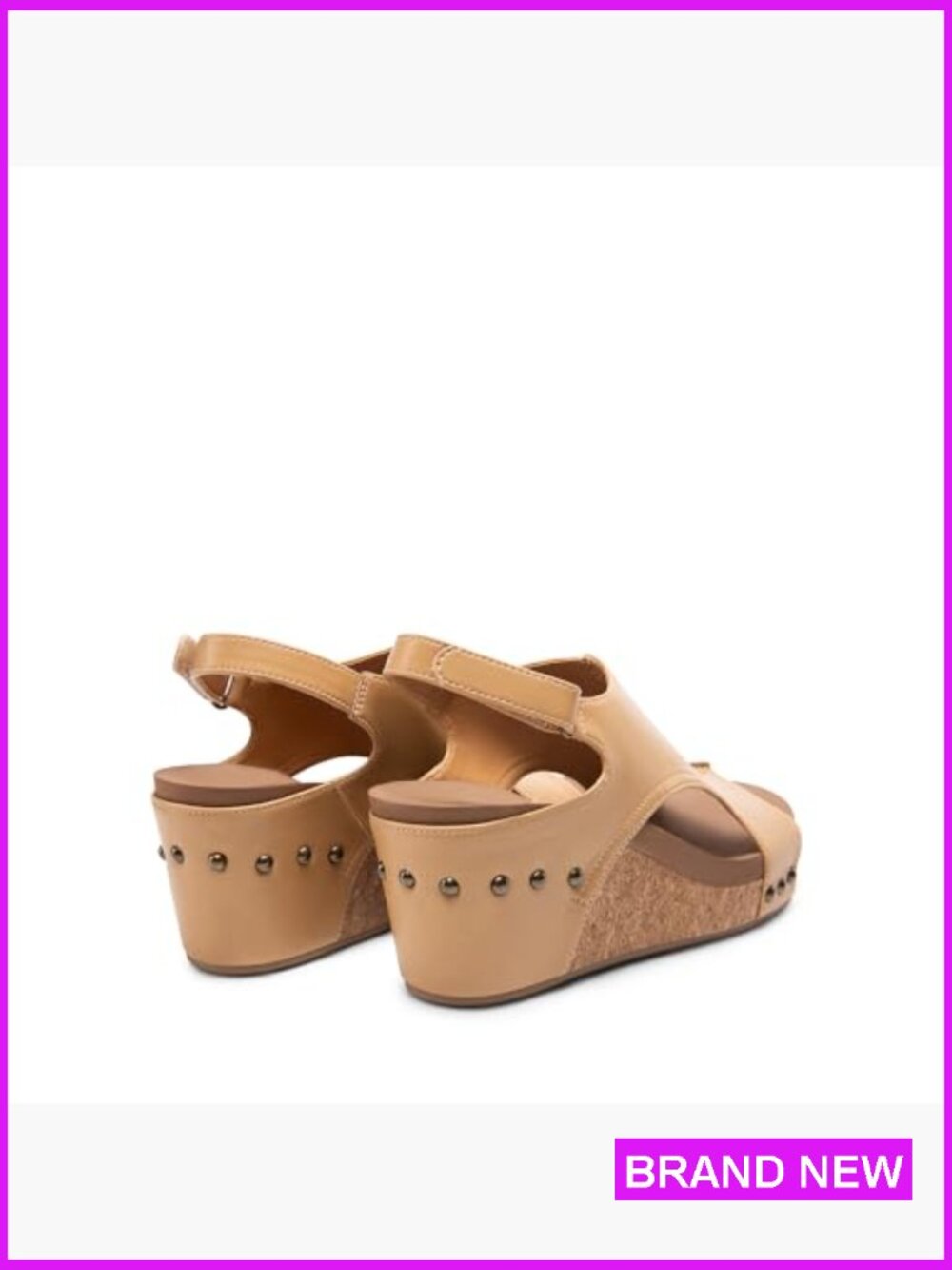 Platform Wedge Sandals Comfortable Peep-Toe Casual Dressy Summer Lightweight - Picture 6 of 7